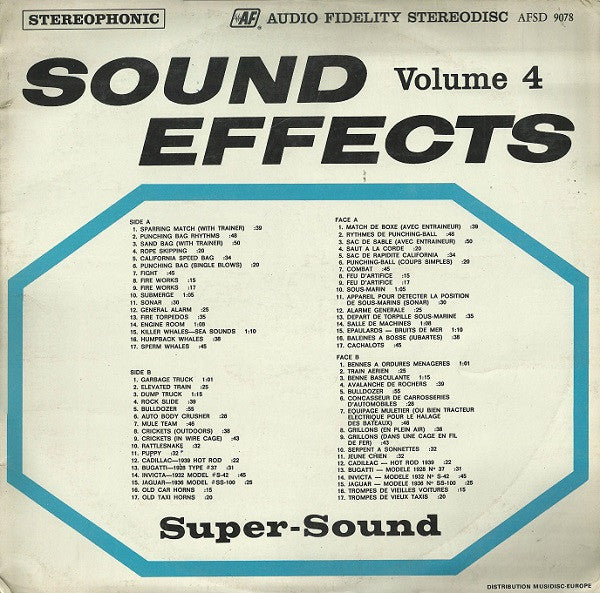 No Artist : Sound Effects, Volume 4 (LP, Album)