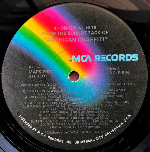 Various : 41 Original Hits From The Sound Track Of American Graffiti (2xLP, Comp, Gat)
