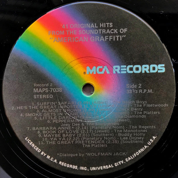 Various : 41 Original Hits From The Sound Track Of American Graffiti (2xLP, Comp, Gat)