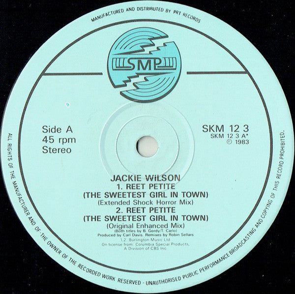 Jackie Wilson : Reet Petite (The Sweetest Girl In Town) (12", Single, RE, P.R)