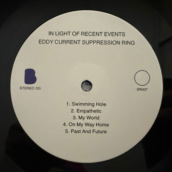 Eddy Current Suppression Ring : In Light Of Recent Events (LP, Album)
