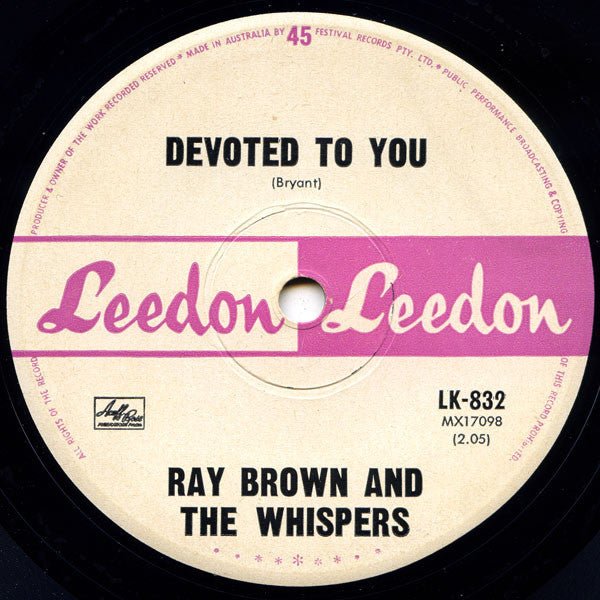 Ray Brown & The Whispers : 20 Miles (7", Single)