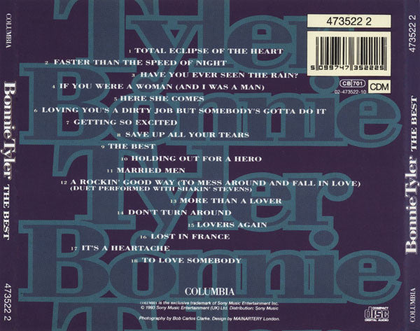 Bonnie Tyler : The Best (CD, Comp)