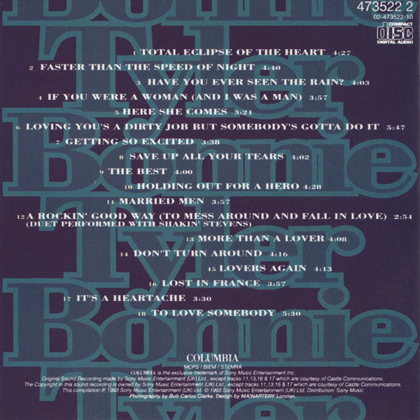 Bonnie Tyler : The Best (CD, Comp)