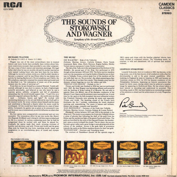 Stokowski* And Wagner* : The Sounds Of Stokowski And Wagner (LP)