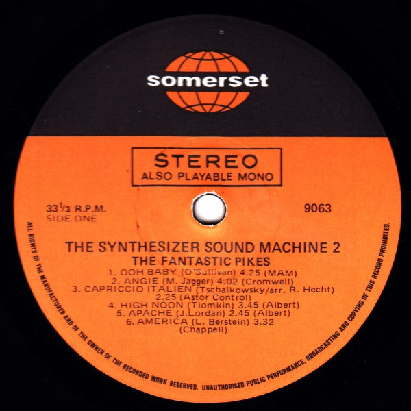 The Fantastic Pikes : The Synthesizer Sound Machine 2 (LP, Album)