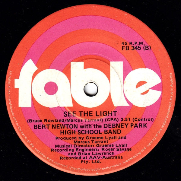 Bert Newton With The Debney Park High School Band : Bring Back The Spirit Of Christmas (7", Single)