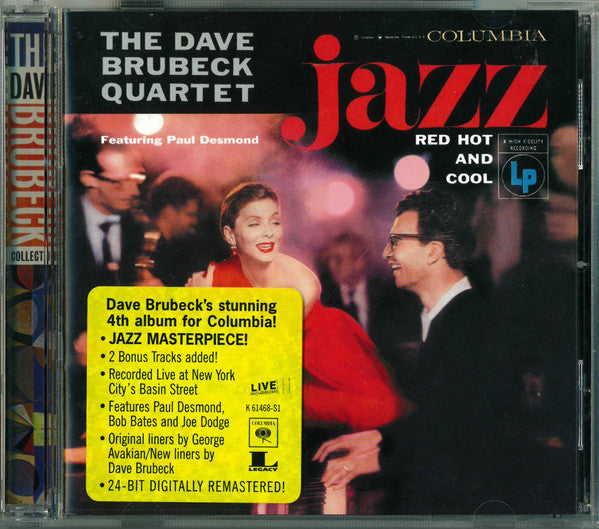 The Dave Brubeck Quartet : Jazz: Red Hot And Cool (CD, Album, RE, RM)