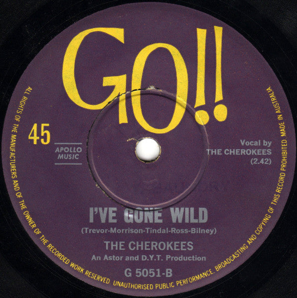 The Cherokees (4) : Minnie The Moocher (7", Single)