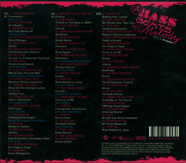 Various : Wild Bass, Beats & Melody (2xCD, Comp, Mixed + DVD, Comp, PAL + Box)