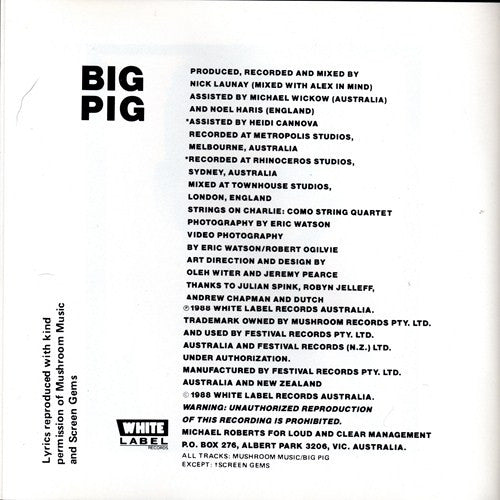 Big Pig : Bonk (CD, Album, RE, Mus)