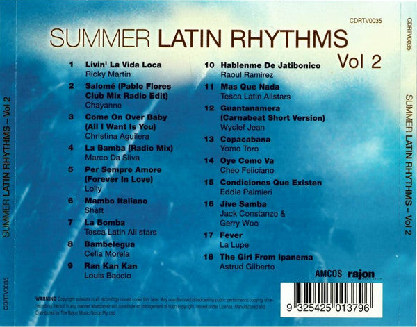 Various : Summer Latin Rhythms Vol. 2 (CD, Comp)