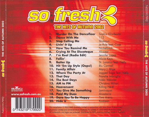 Various : So Fresh: The Hits Of Autumn 2002 (CD, Comp)