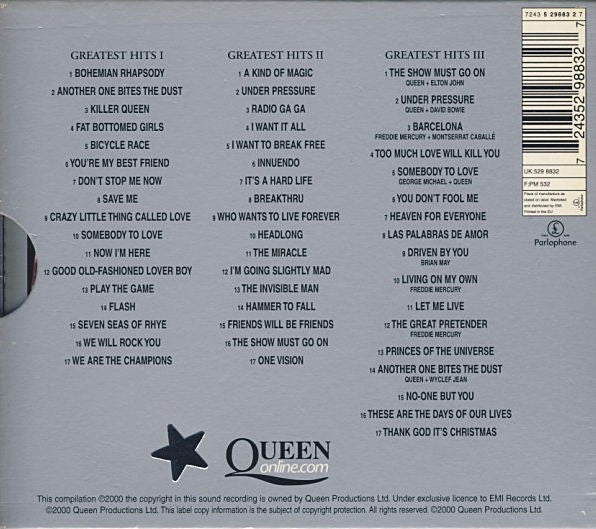 Queen : Greatest Hits I II & III (The Platinum Collection) (3xCD, Comp)