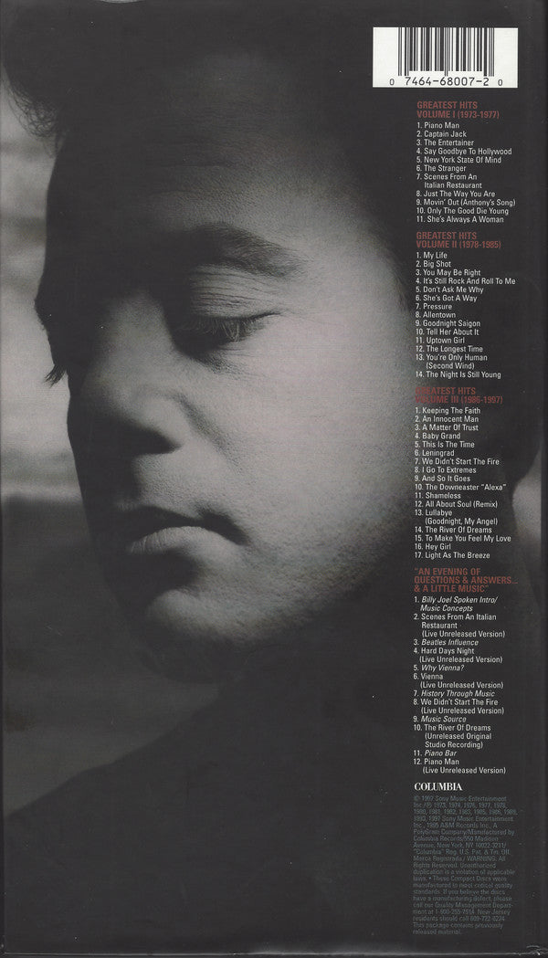 Billy Joel : The Complete Hits Collection: 1973-1997 (4xCD, Comp, Dlx, Ltd, RM, S/Edition, Pit)