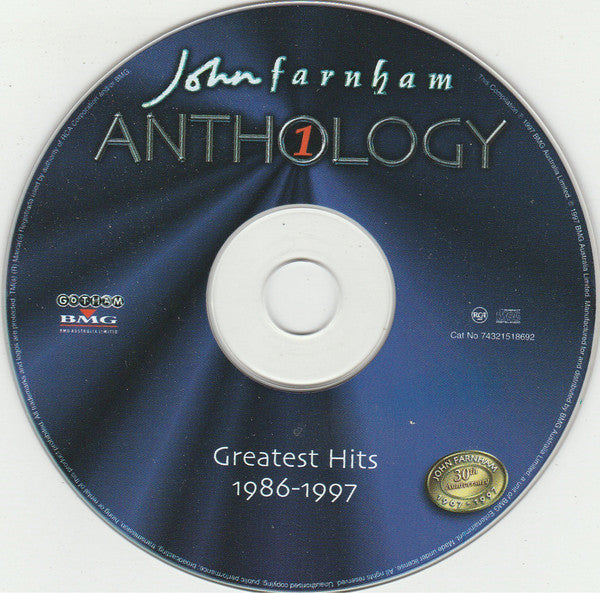John Farnham : Anthology 1 (Greatest Hits 1986-1997) (CD, Comp, RM)