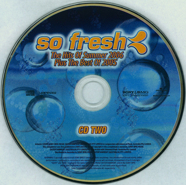Various : So Fresh: The Hits Of Summer 2006 Plus The Best Of 2005 (2xCD, Comp)