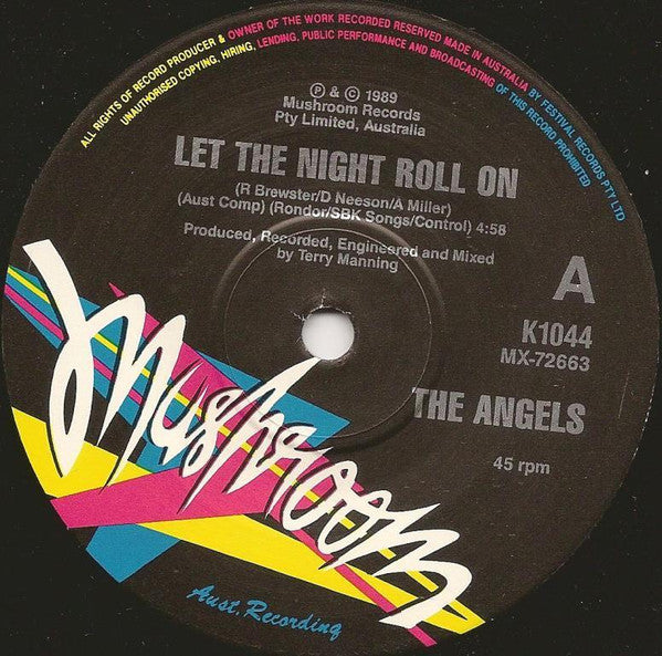 The Angels : Let The Night Roll On (7", Single, Ltd)