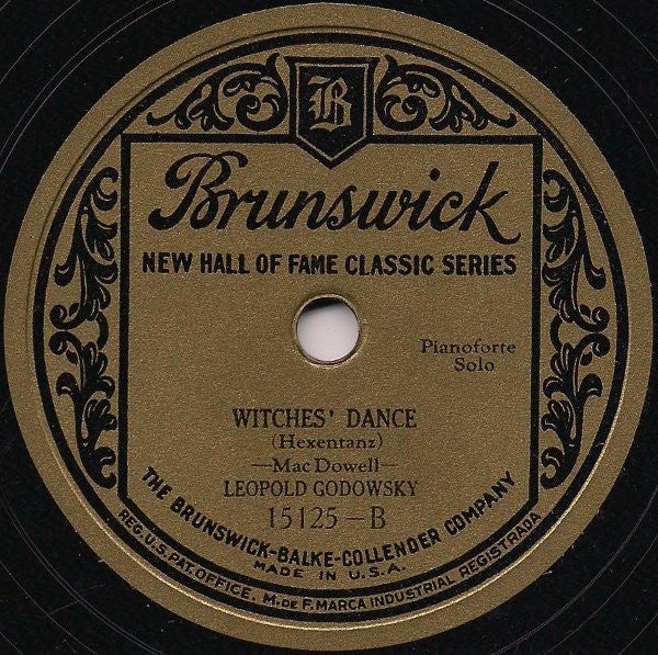 Leopold Godowsky : Rustle Of Spring / Witches' Dance (Hexentanz) (Shellac, 10")