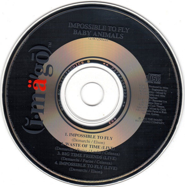 Baby Animals : Impossible To Fly (CD, Maxi)