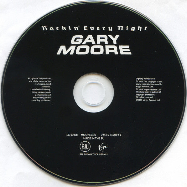 Gary Moore : Rockin' Every Night - Live In Japan (CD, Album, RE, RM)