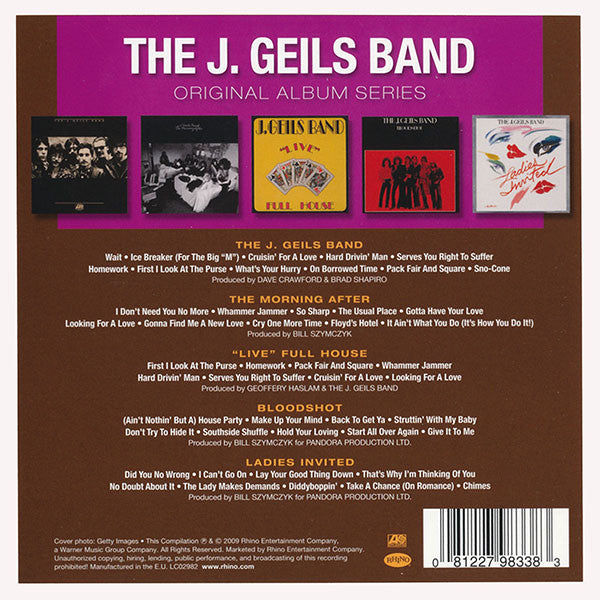 The J. Geils Band : Original Album Series (CD, Album, RE + CD, Album, RE + CD, Album, RE + CD)