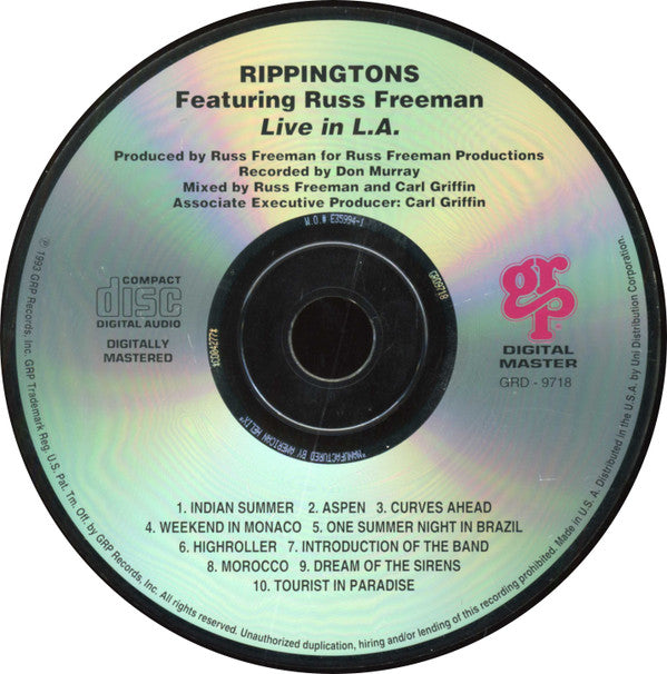 Rippingtons* Featuring Russ Freeman (2) : Live In L.A. (CD, Album)