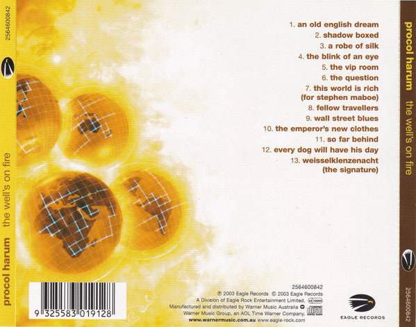 Procol Harum : The Well's On Fire (CD, Album)