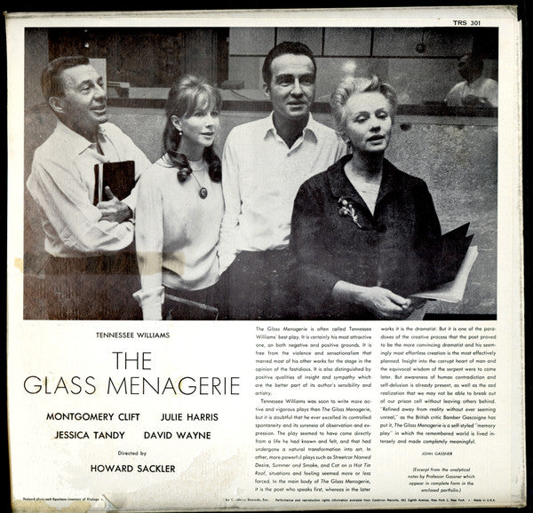 Tennessee Williams : The Glass Menagerie (2xLP + Box)