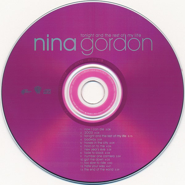 Nina Gordon : Tonight And The Rest Of My Life (CD, Album)