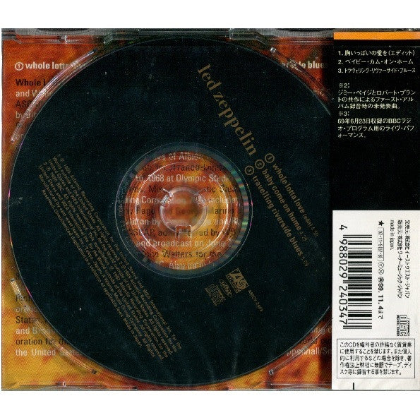 Led Zeppelin : Whole Lotta Love (CD, Single, Mono)