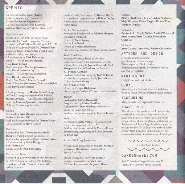 Darren Hayes : Secret Codes And Battleships (CD, Album)