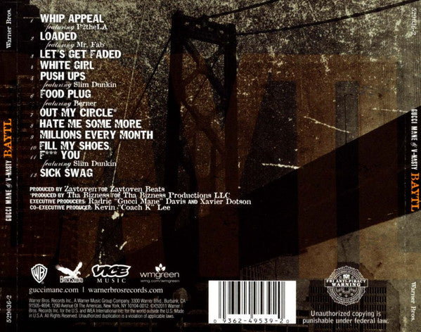 Gucci Mane & V-Nasty : BAYTL (CD, Album)
