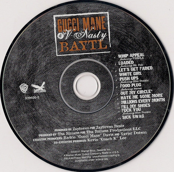 Gucci Mane & V-Nasty : BAYTL (CD, Album)