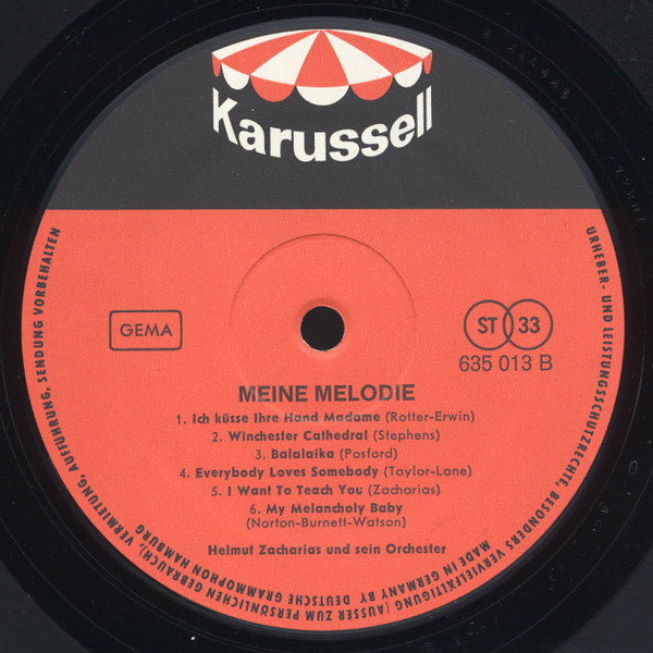 Helmut Zacharias und sein Orchester* : Meine Melodie (LP, Comp)