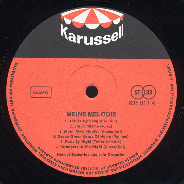 Helmut Zacharias und sein Orchester* : Meine Melodie (LP, Comp)