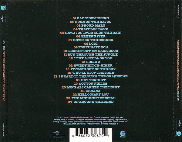 Creedence Clearwater Revival : Best Of (CD, Comp)