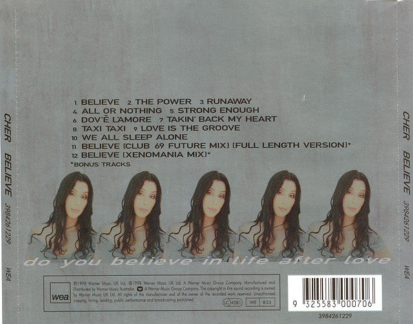 Cher : Believe (CD, Album)