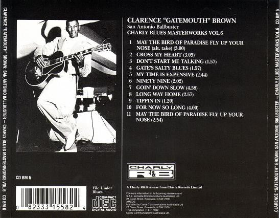 Clarence "Gatemouth" Brown : San Antonio Ballbuster (CD, Album)