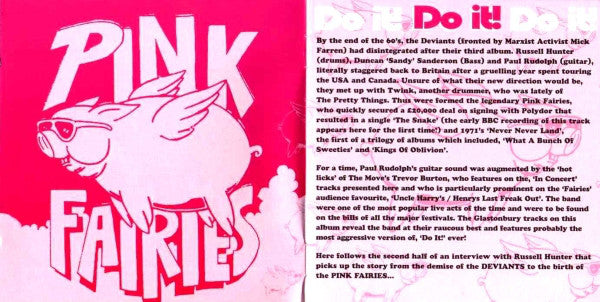 The Pink Fairies : Mandies And Mescaline Round At Uncle Harry's (CD, Album)