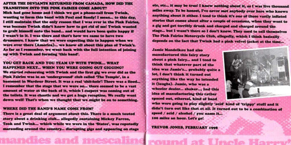The Pink Fairies : Mandies And Mescaline Round At Uncle Harry's (CD, Album)