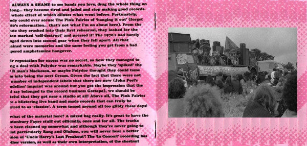The Pink Fairies : Mandies And Mescaline Round At Uncle Harry's (CD, Album)