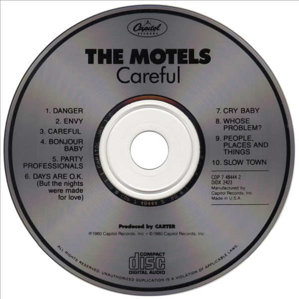 The Motels : Careful (CD, Album)
