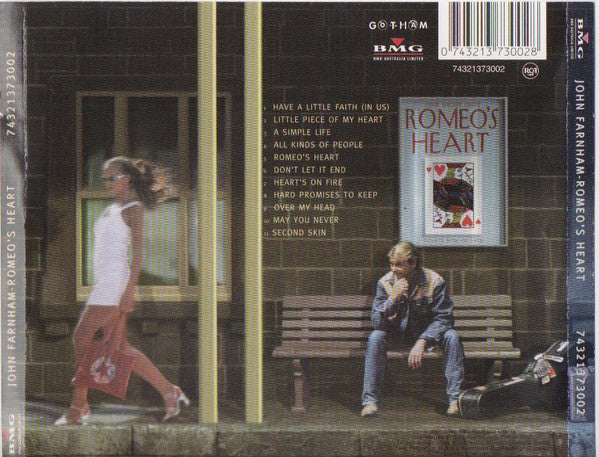 John Farnham : Romeo's Heart (CD, Album)
