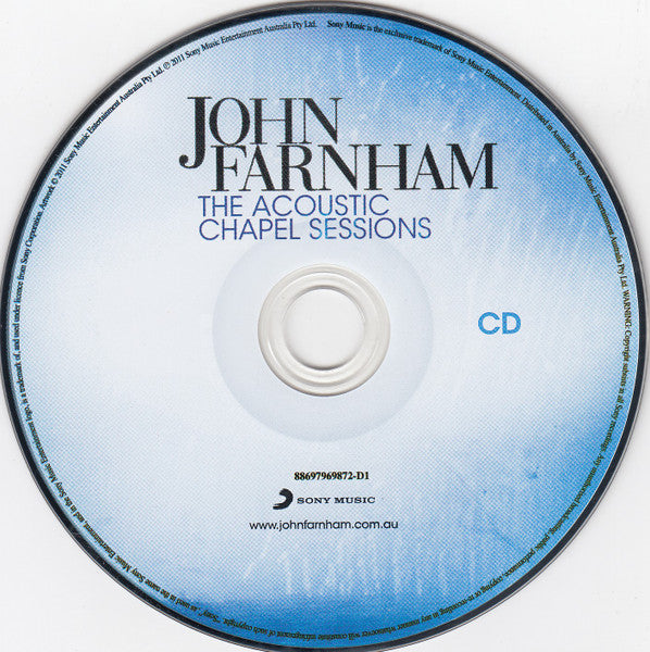 John Farnham : The Acoustic Chapel Sessions (CD, Album + DVD, PAL, (Re)