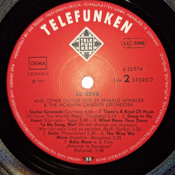 Harald Winkler And Orchester Norman Candler : Le Rêve (LP, Album)