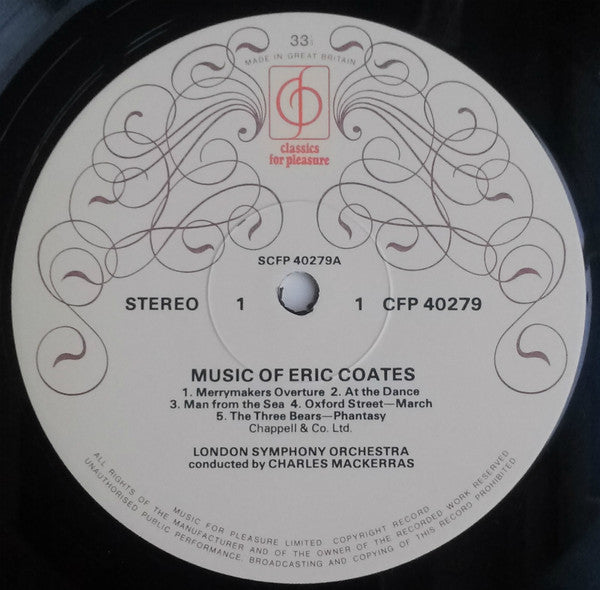 Eric Coates, London Symphony Orchestra, Philharmonia Orchestra, Charles Mackerras* : Eric Coates Gilbert & Sullivan Overtures (LP)