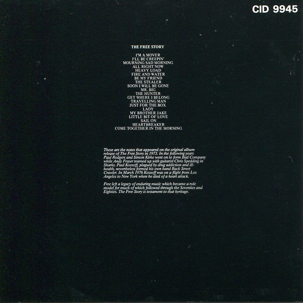 Free : The Free Story (CD, Comp, RE)