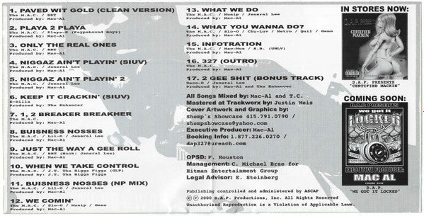 Mac-Al : I Know You Hate This (CD, Album)