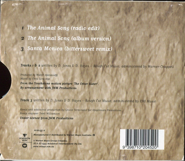 Savage Garden : The Animal Song (CD, Single, Sli)